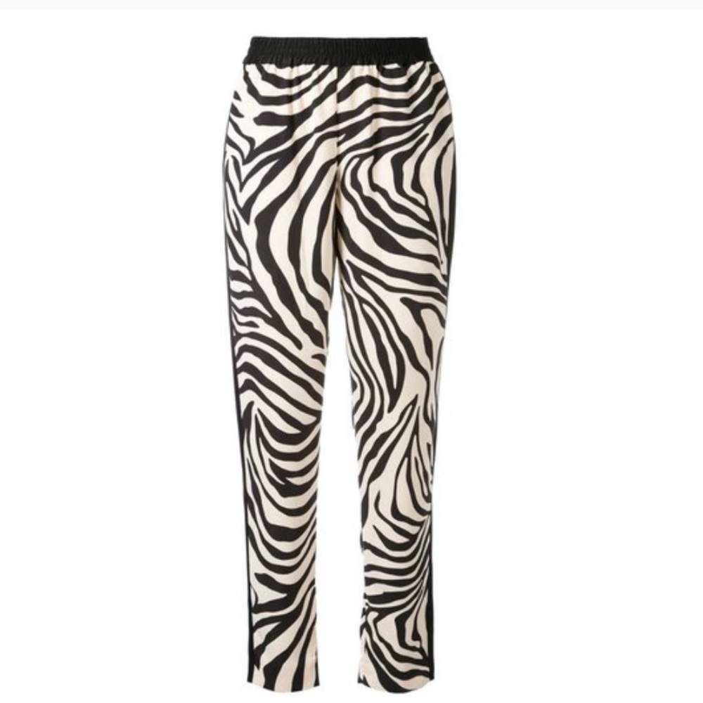 Layeur Anna Mary button placket taper track pants 38F NWT